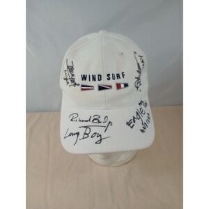 Autographed Golf Hat 2001 Gear For Sports White Wind Surf Multiple Signatures